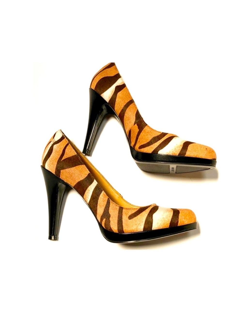 - Tiger Print High Heel Pump Leather By Nine West